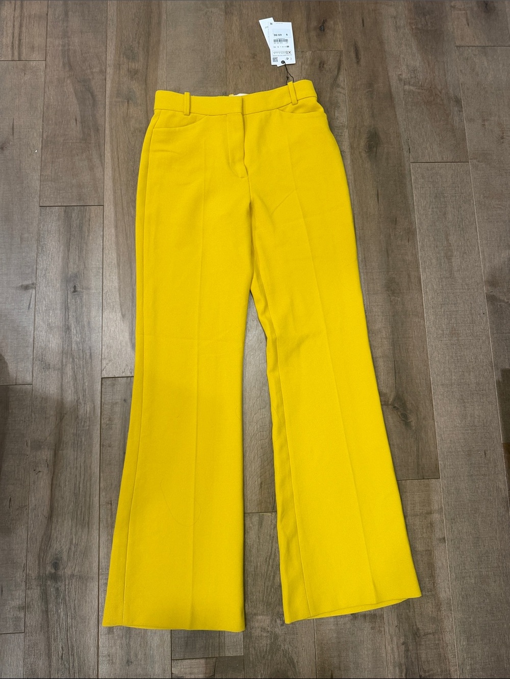 🎉High-Rise Bootcut Pants in Mustard Yellow